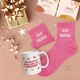 Coffret Cadeaux Paillettes Fantaisie - Tasse & Chaussettes